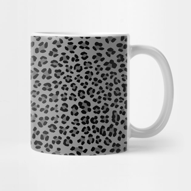 Leopard Spots Pattern (Gray) by designminds1